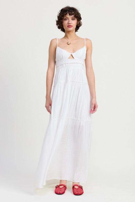 EMORY PARK Maxi Ruffle Tie Back Dress in - Dresses photo