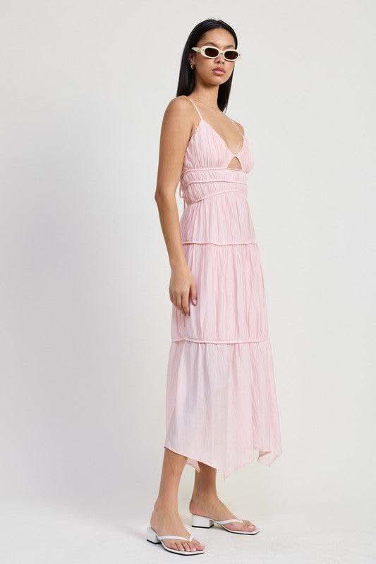EMORY PARK Maxi Ruffle Tie Back Dress in - Dresses photo