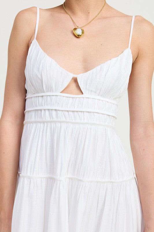 EMORY PARK Maxi Ruffle Tie Back Dress in - Dresses photo