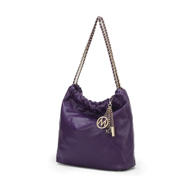 MKF Celestine Quilted Shoulder Bag by Mia K in Purple One Size - photo