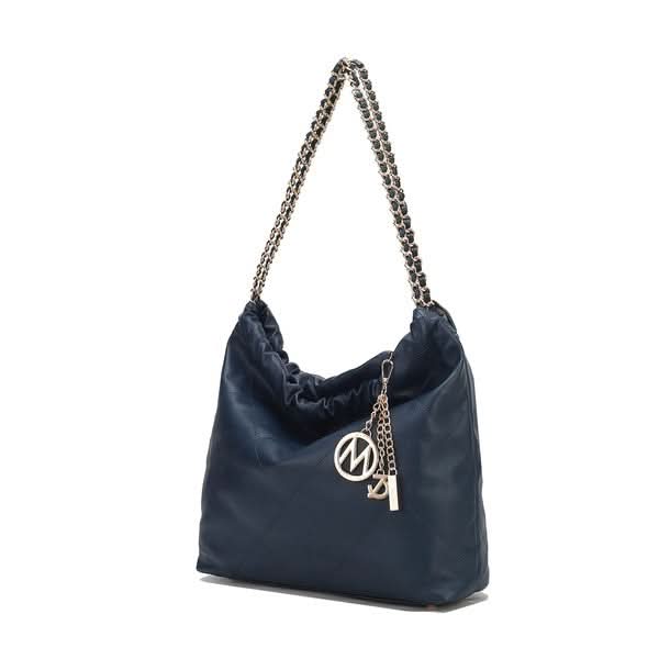 MKF Celestine Quilted Shoulder Bag by Mia K in Navy One Size - photo