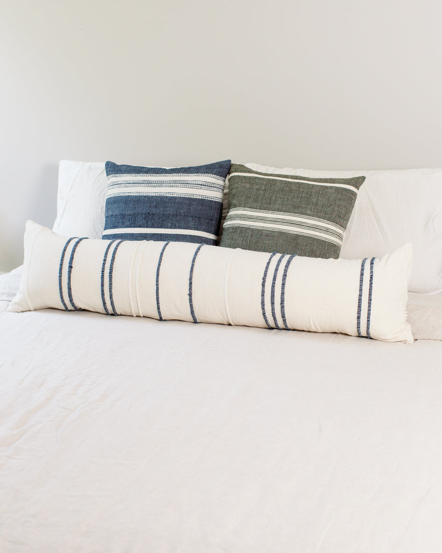 12 x 48" Ribbons Lumbar Pillow - Navy in - Throw Pillows photo