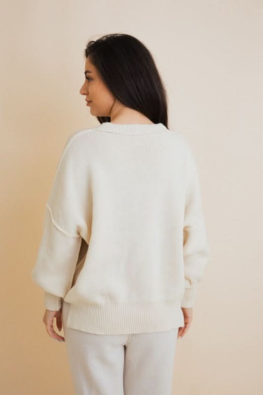 Cozy Mood Oversized Pullover Sweater in - photo