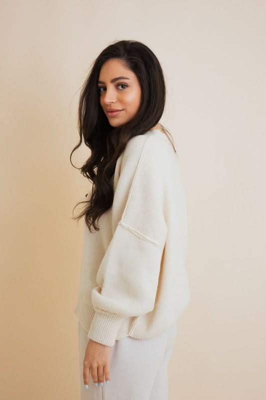 Cozy Mood Oversized Pullover Sweater in - photo