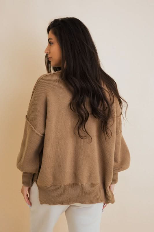 Cozy Mood Oversized Pullover Sweater in - photo