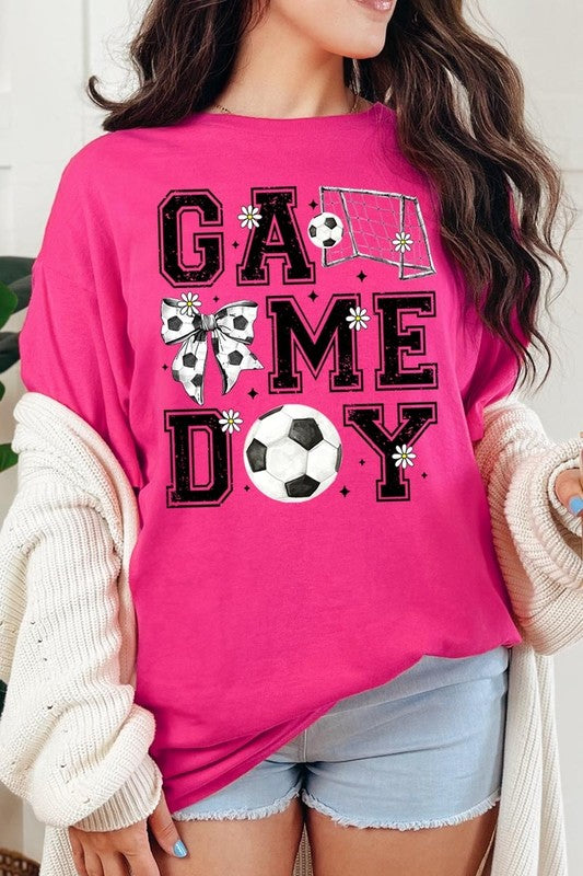 Soccer Game Day Graphic Heavy Cotton Tee - SwagglyLife Home & Fashion