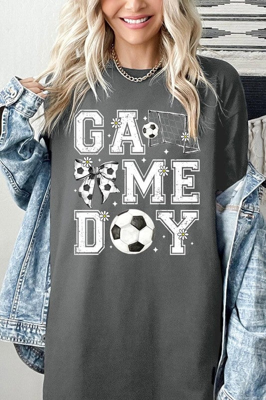 Soccer Game Day Graphic Heavy Cotton Tee - SwagglyLife Home & Fashion
