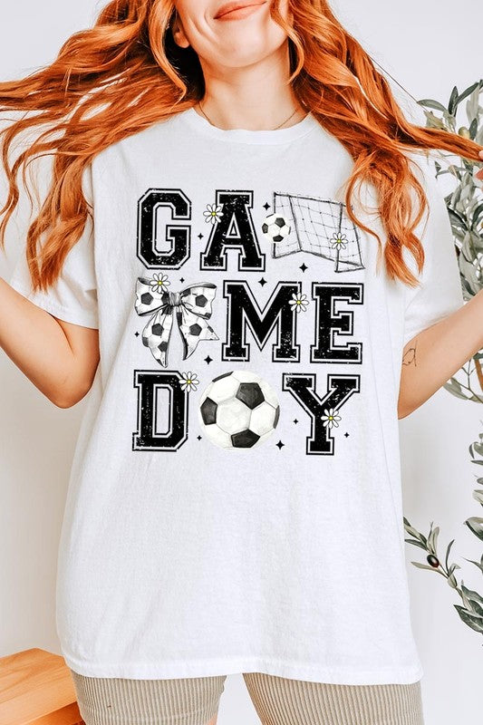 Soccer Game Day Graphic Heavy Cotton Tee - SwagglyLife Home & Fashion