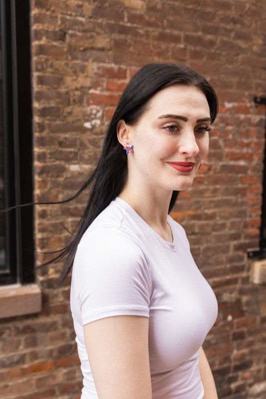 Liberty Star Studs - Red, White & Blue - SwagglyLife Home & Fashion