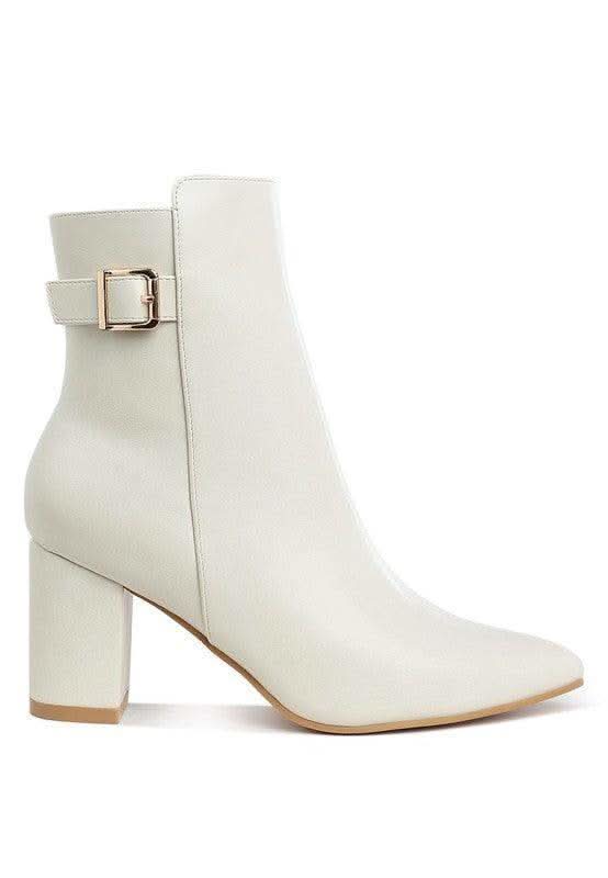 Rag Company Conchos Belt Detail Block Heel Boots in - Boots photo