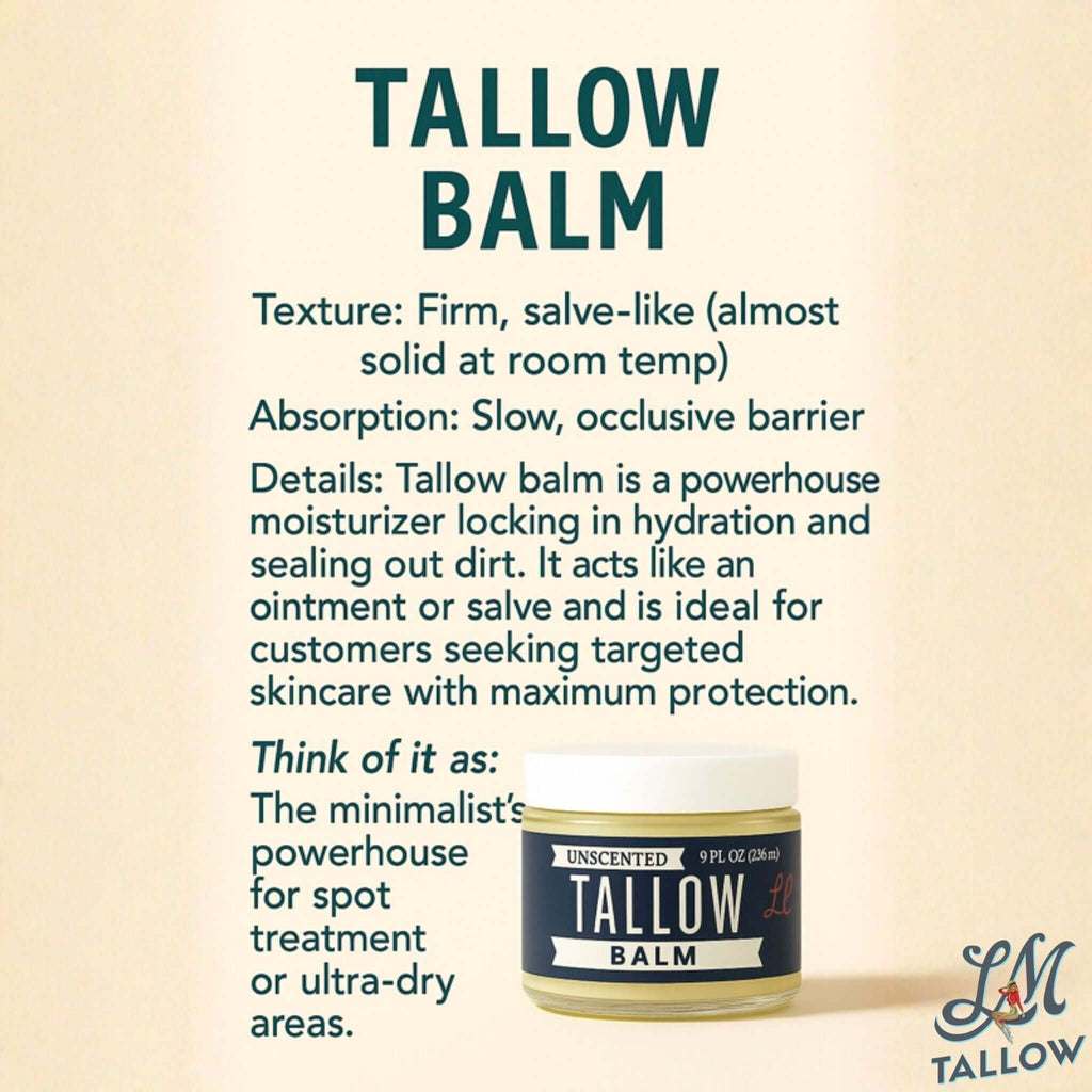 Unscented Tallow Balm | Natural Beef Tallow Vitamin E, Jojoba Moisturizer for Face & Body |Clean, Preservative-Free Skincare by Lady May in - Body Cream/Lotion photo