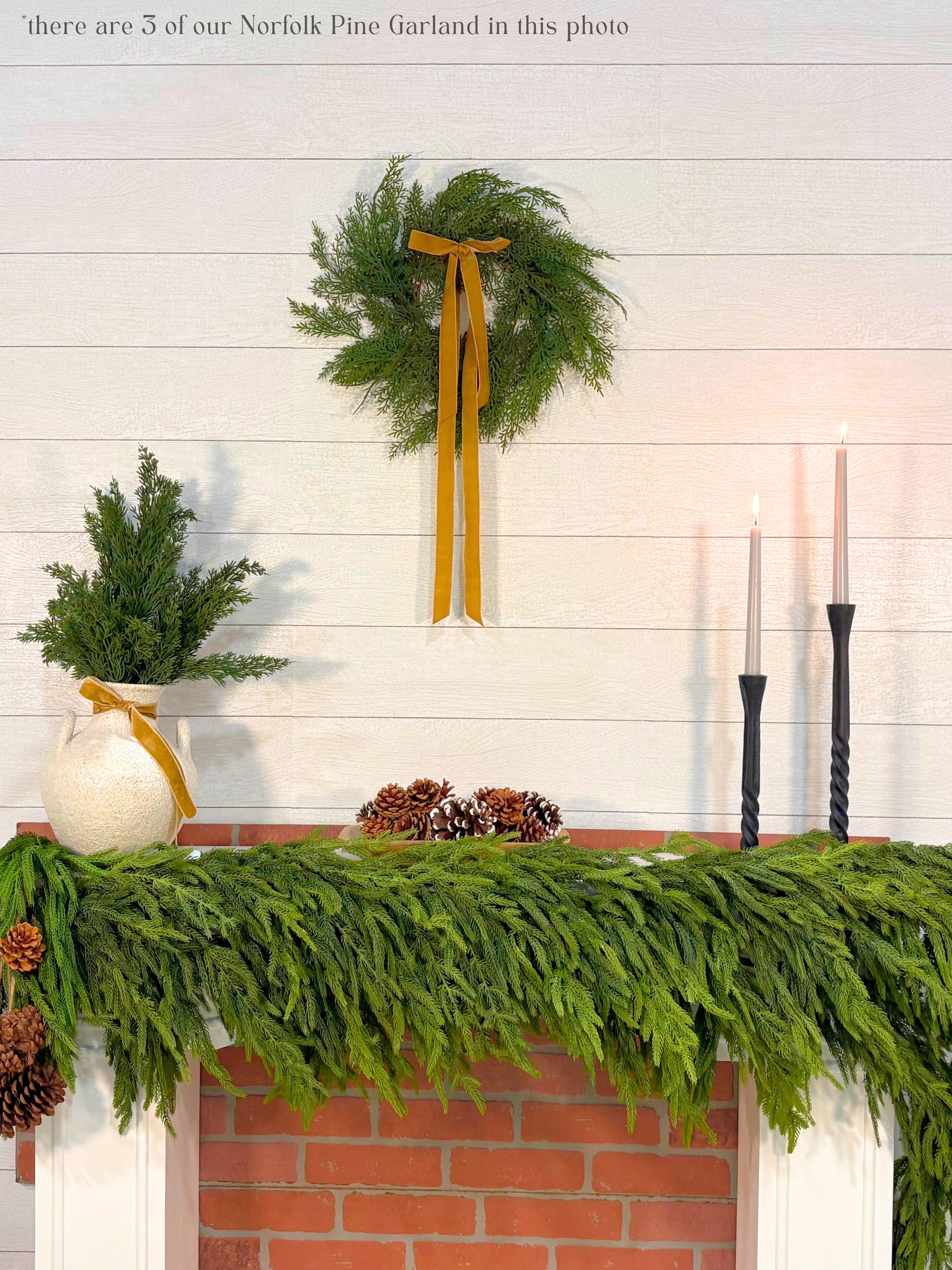 Artificial 6' Norfolk Pine Garland - Ships Next Day - SwagglyLife Home & Fashion Artificial 6' Norfolk Pine Garland - Ships Next Day - SwagglyLife Home & Fashion