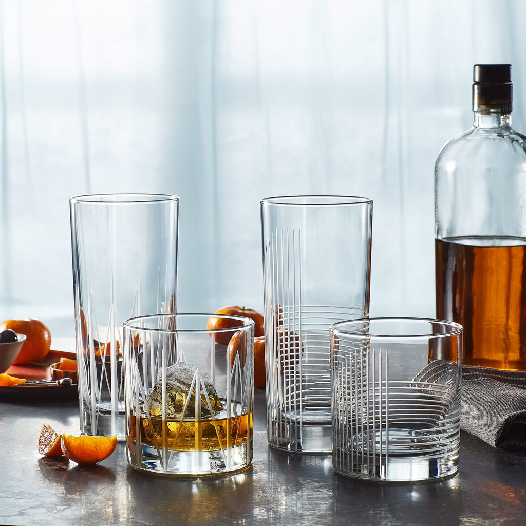 Libbey Cut Cocktails Passage Rocks Glasses, 11 ounce, Set of 4 in - Cocktails and Spirits photo