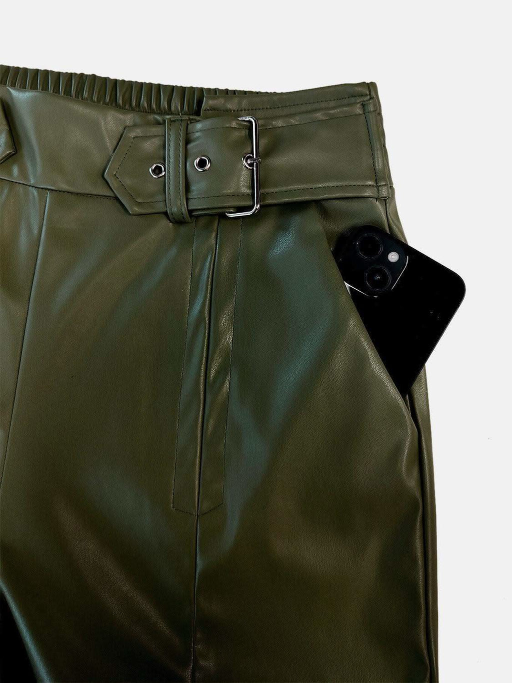 Half Elastic Waist Wide Leg Pants - SwagglyLife Home & Fashion