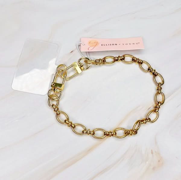 Noble Chic Chain Phone Wrist Lanyard in - photo