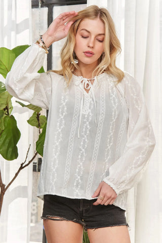 ADORA Cotton Peasant Top - SwagglyLife Home & Fashion ADORA Cotton Peasant Top - SwagglyLife Home & Fashion