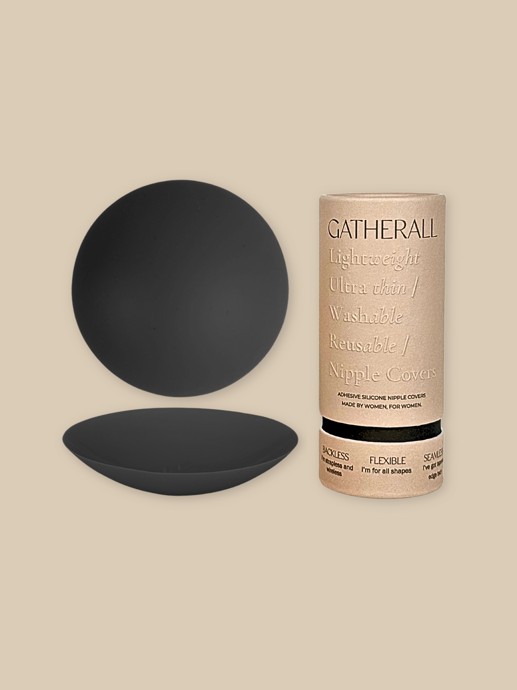 Gatherall Nipple Covers in Noir - Nipple Covers photo