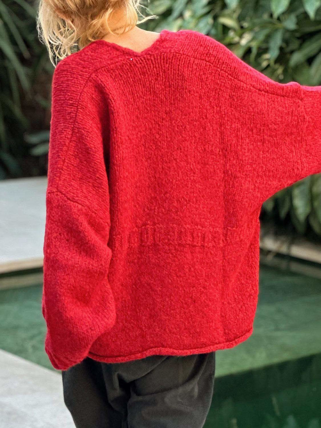 Pocketed V-Neck Button Up Cardigan in - Cardigans photo