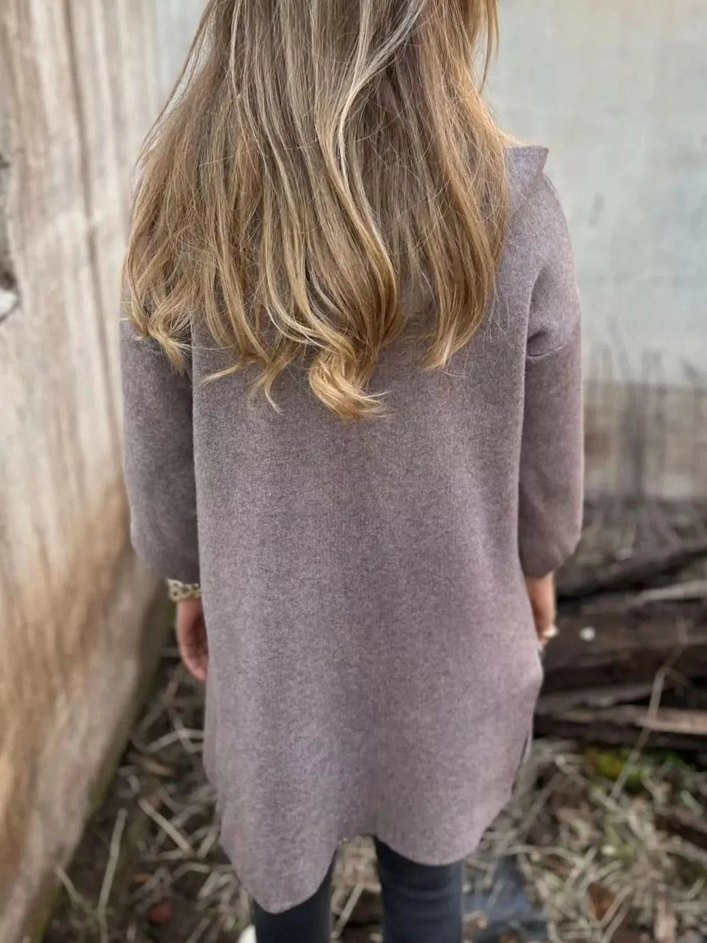 Full Size Open Front Drop Shoulder Hooded Cardigan Plus Size in - photo