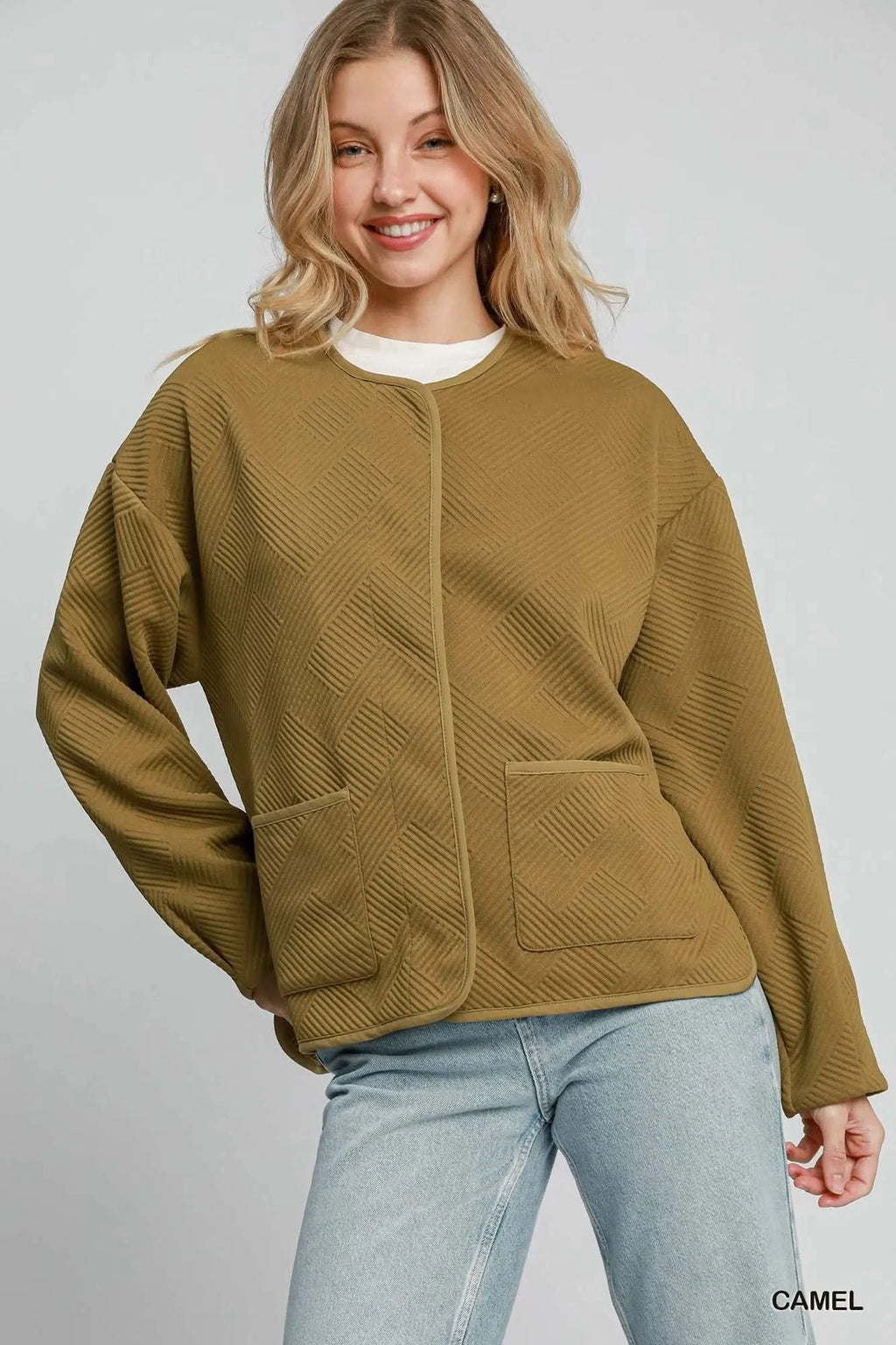 Umgee Textured Jacquard Jacket in - photo