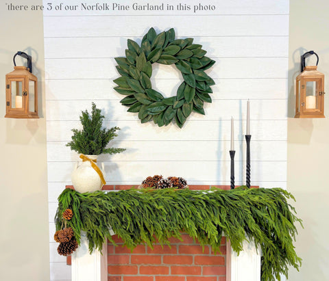 Artificial 6' Norfolk Pine Garland - Ships Next Day - SwagglyLife Home & Fashion Artificial 6' Norfolk Pine Garland - Ships Next Day - SwagglyLife Home & Fashion