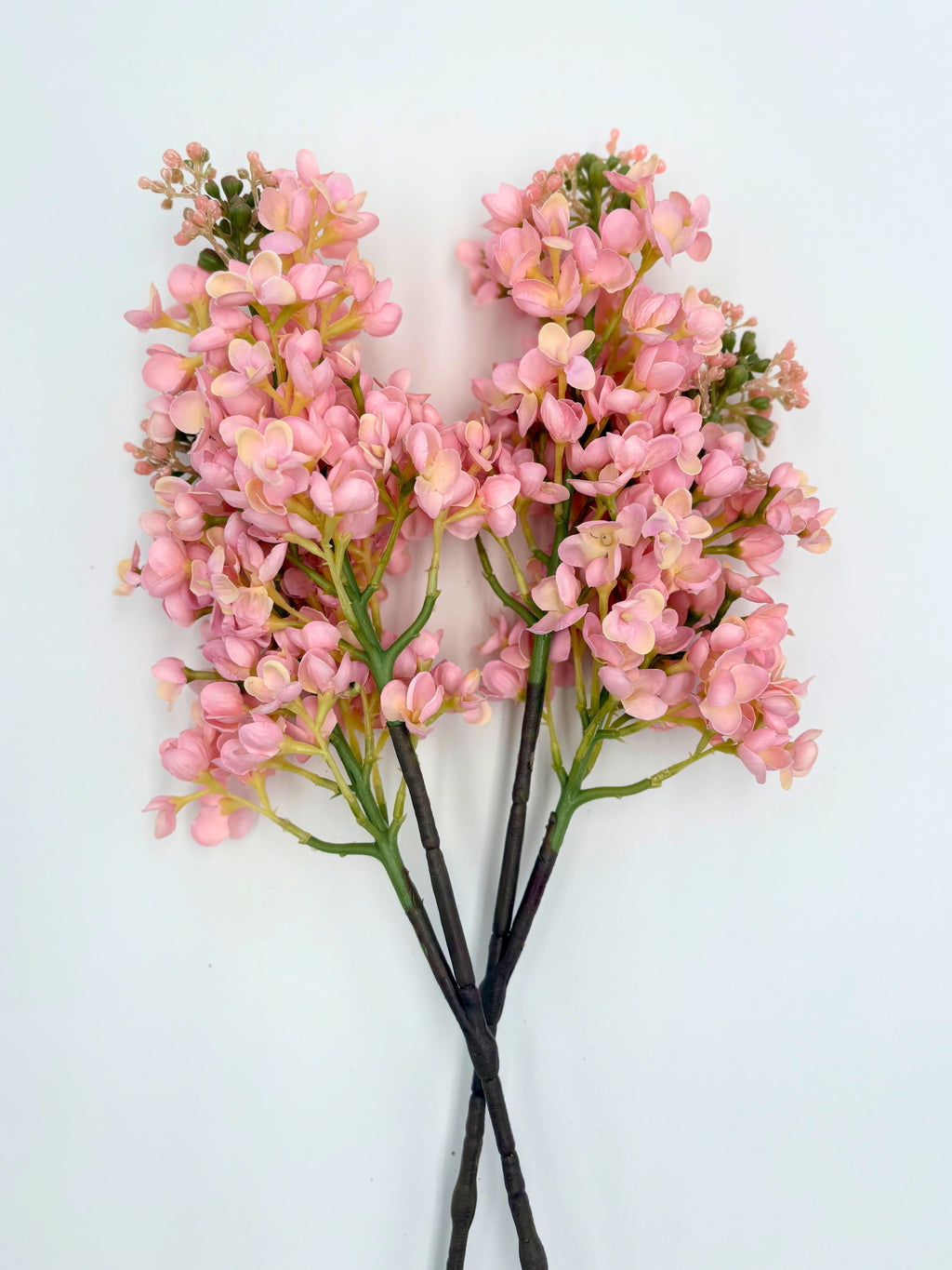 Real Touch Lilacs - Bundle of 3 in Baby Pink - Bundle of 3 Stems - Florals photo