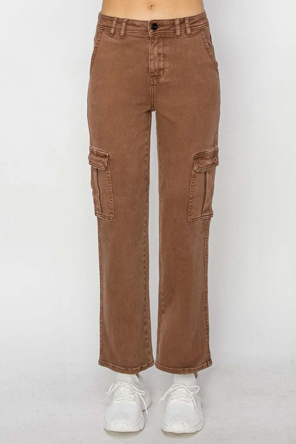 Risen Full Size High Rise Cargo Jeans in - Pants photo