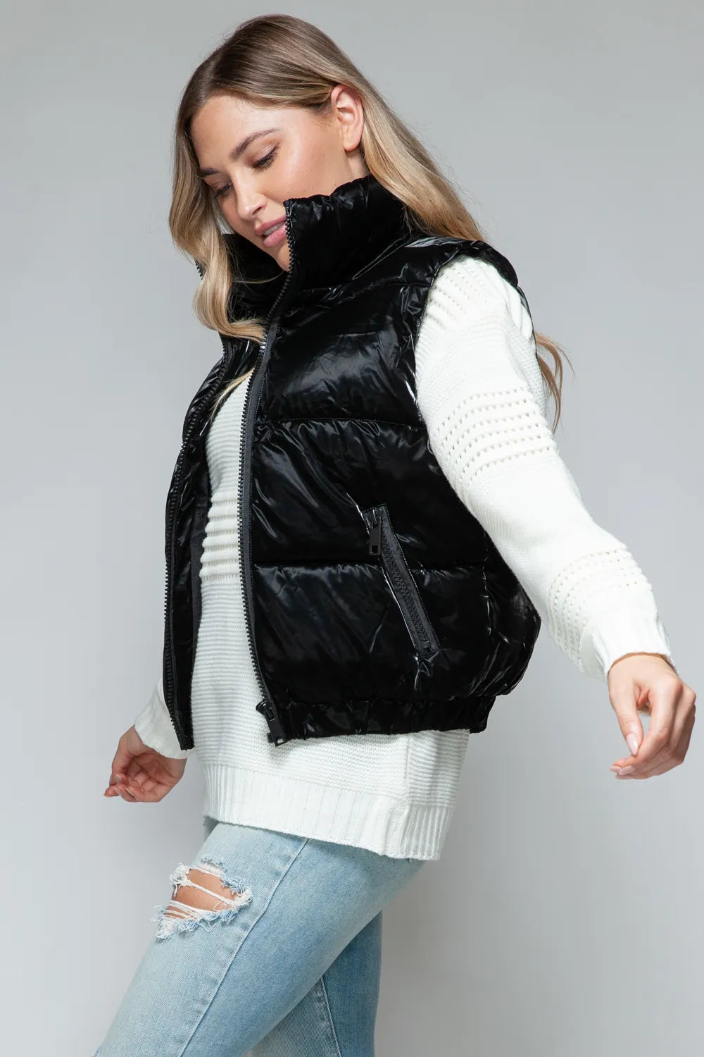 Snobbish Fine Fur Lining Quilted Vest in - photo