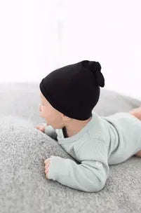 Swaddle Blanket and Hat Set - Black in - Swaddle Blankets & Hat / Headband Sets photo