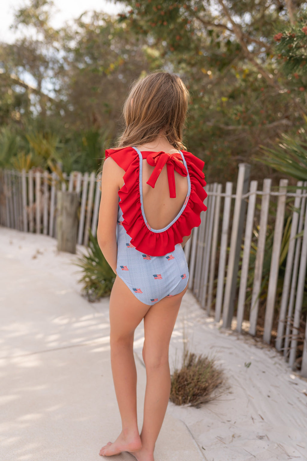 *PREORDER* Margot One Piece Swimsuit ~ Heritage Flag in - Swimwear photo