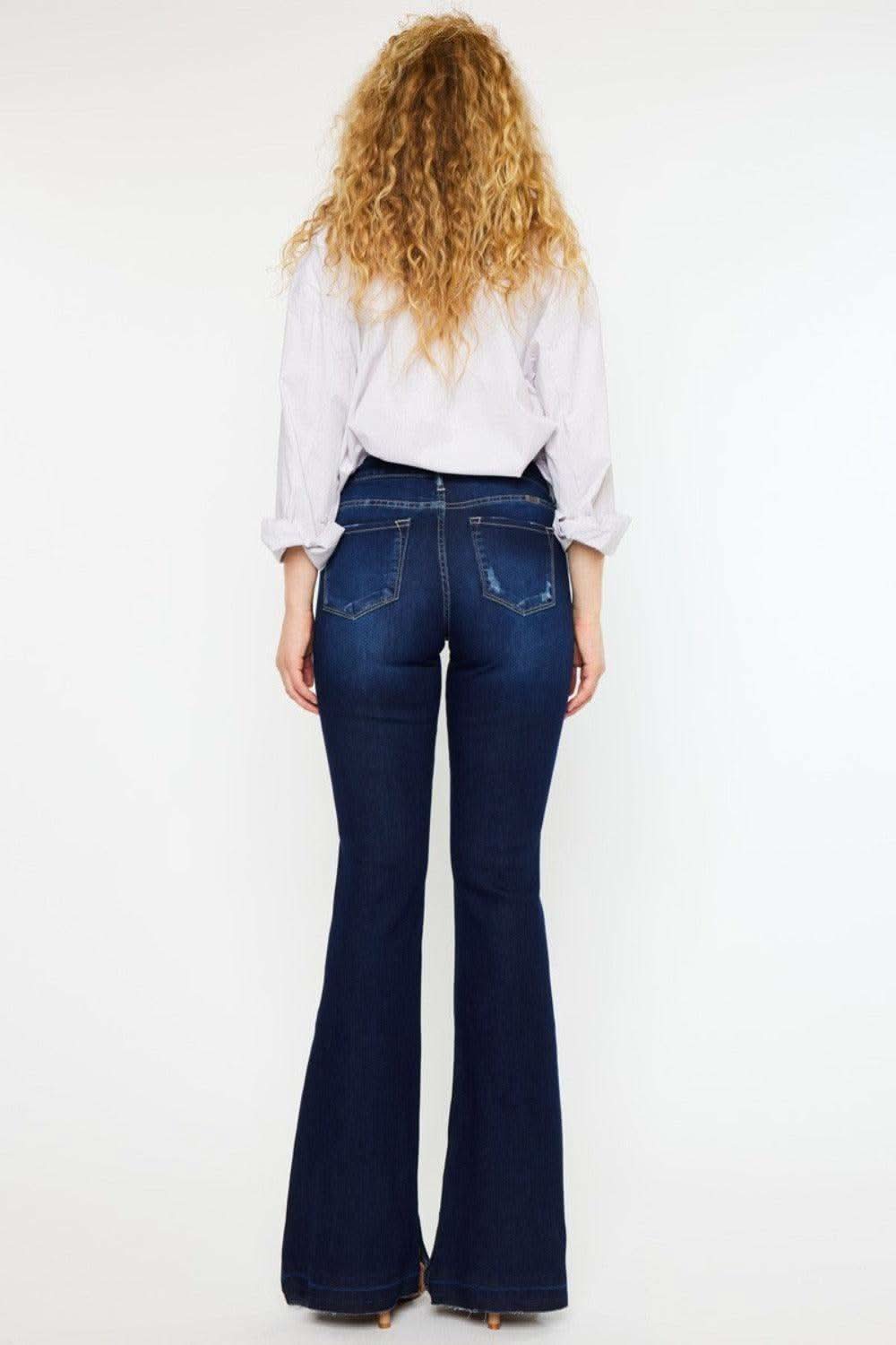 Kancan Mid Rise Slim Flare Jeans in - Jeans photo