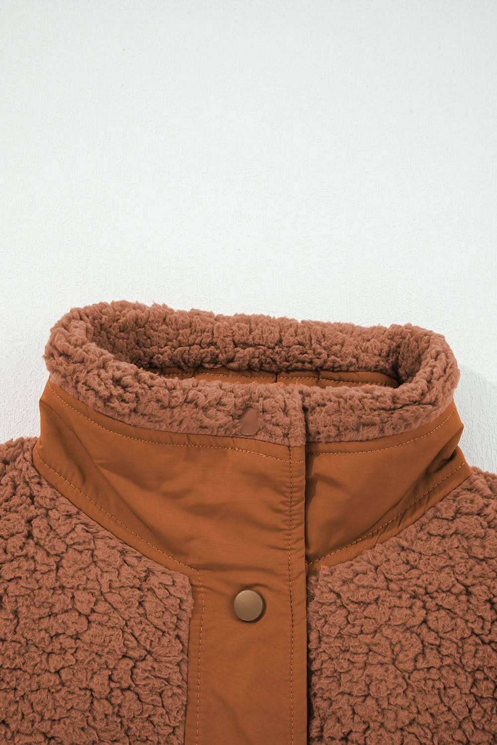 Evelyn Knot Side Plush Vest in - Vests photo