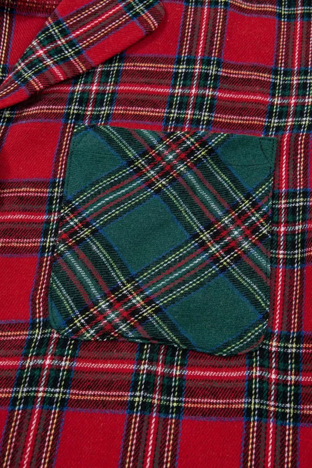 Plaid Patch Long Sleeve Holiday Pajama Set in - photo