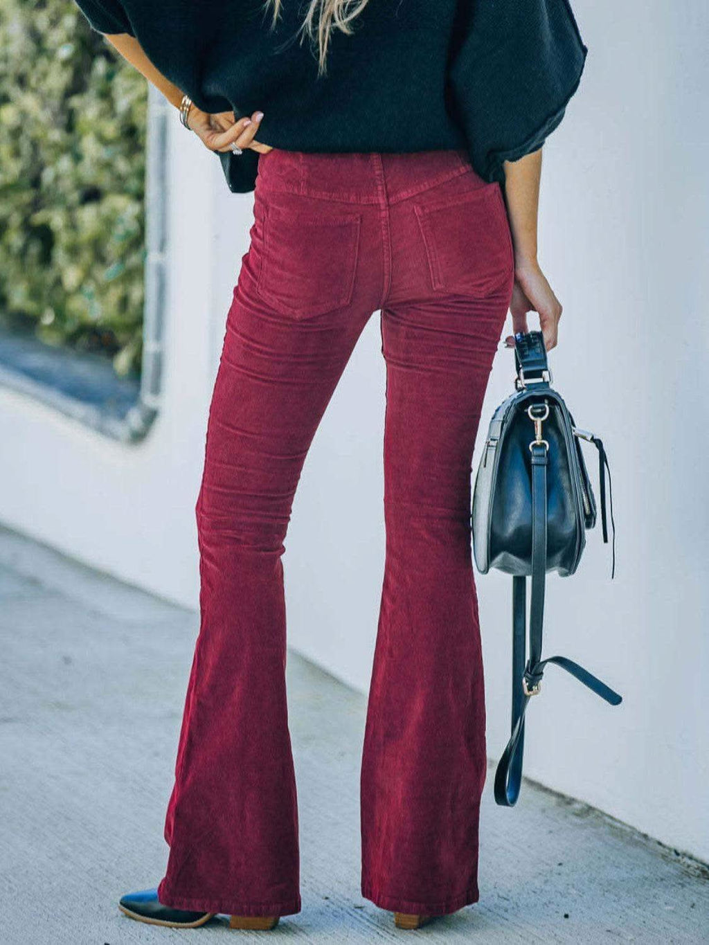 High Waist Bootcut Pants in - photo
