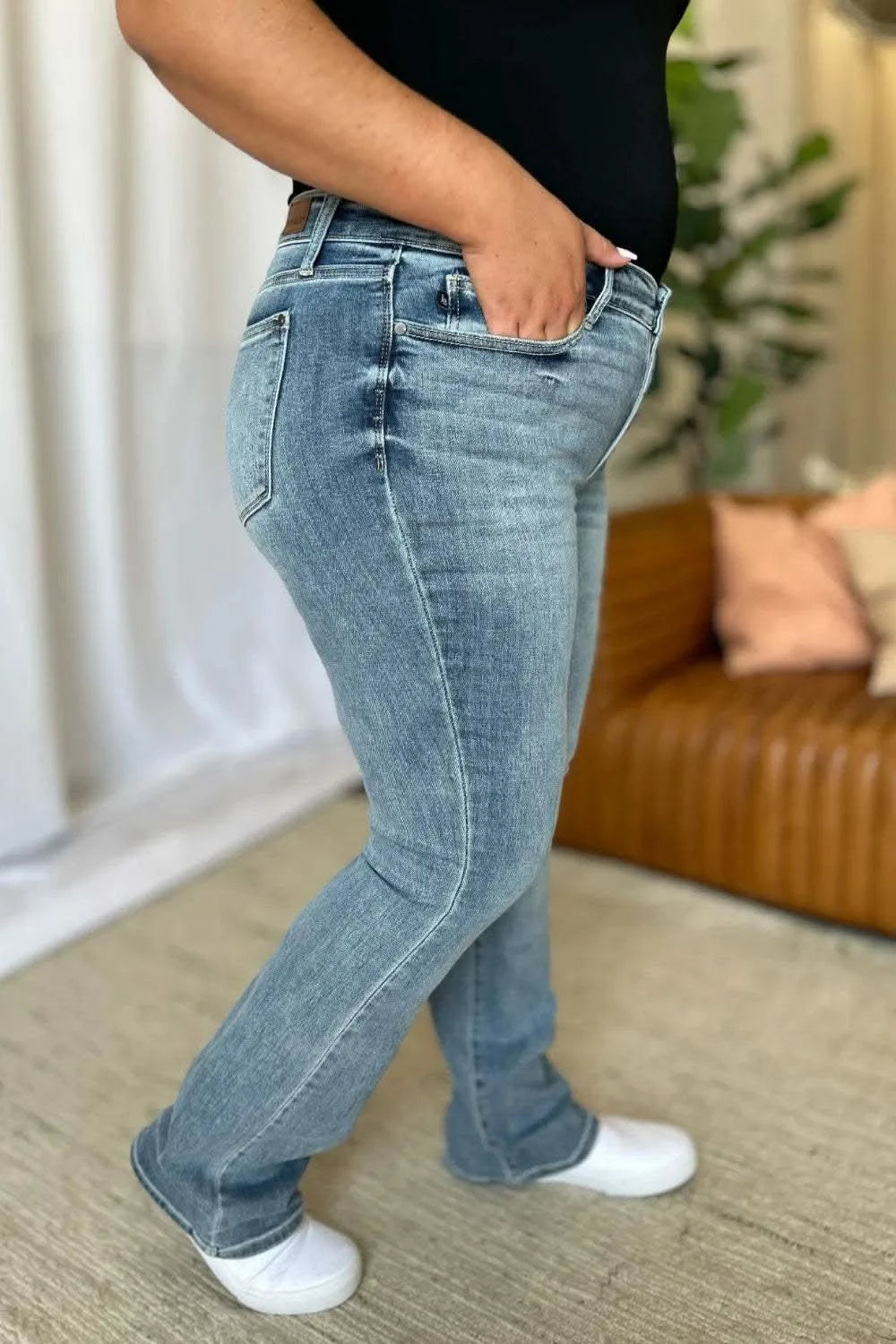 Judy Blue Full Size Medium Rise Bootcut Jeans in - photo