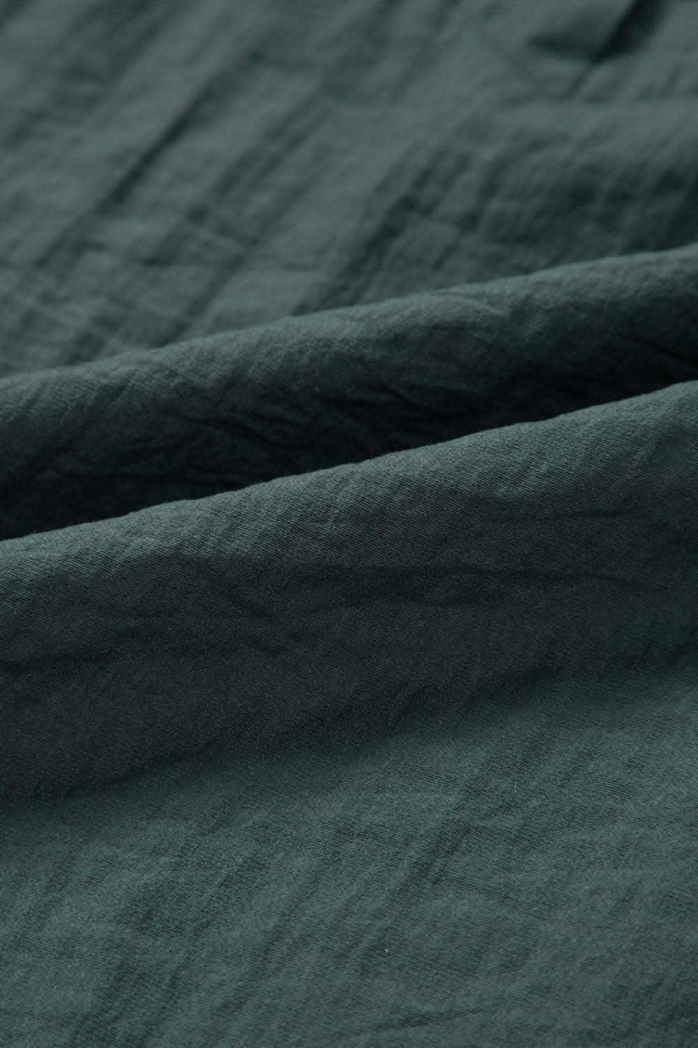 Frilled Notched Ruffled Cap Sleeve Blouse in - tops photo