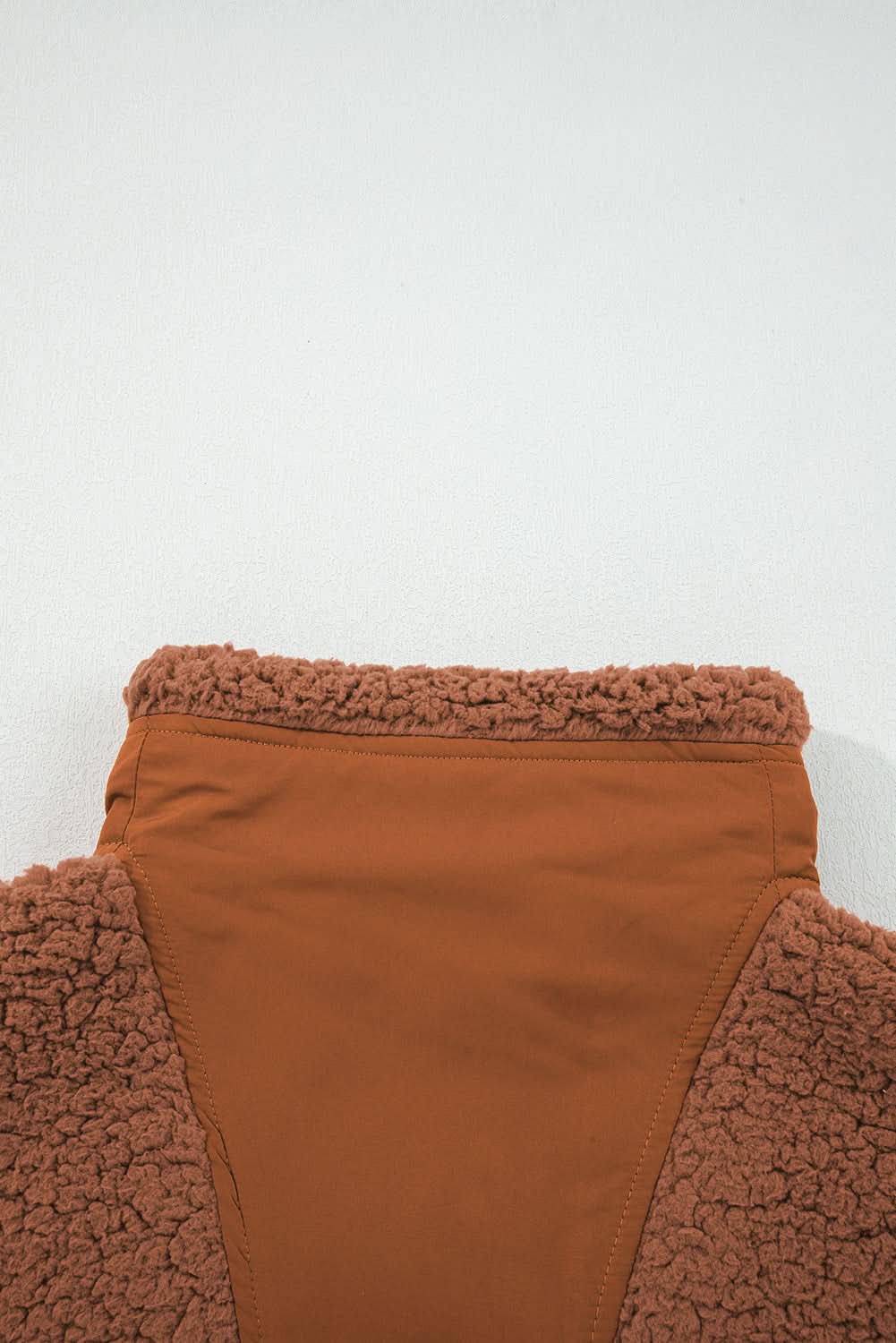 Evelyn Knot Side Plush Vest in - Vests photo