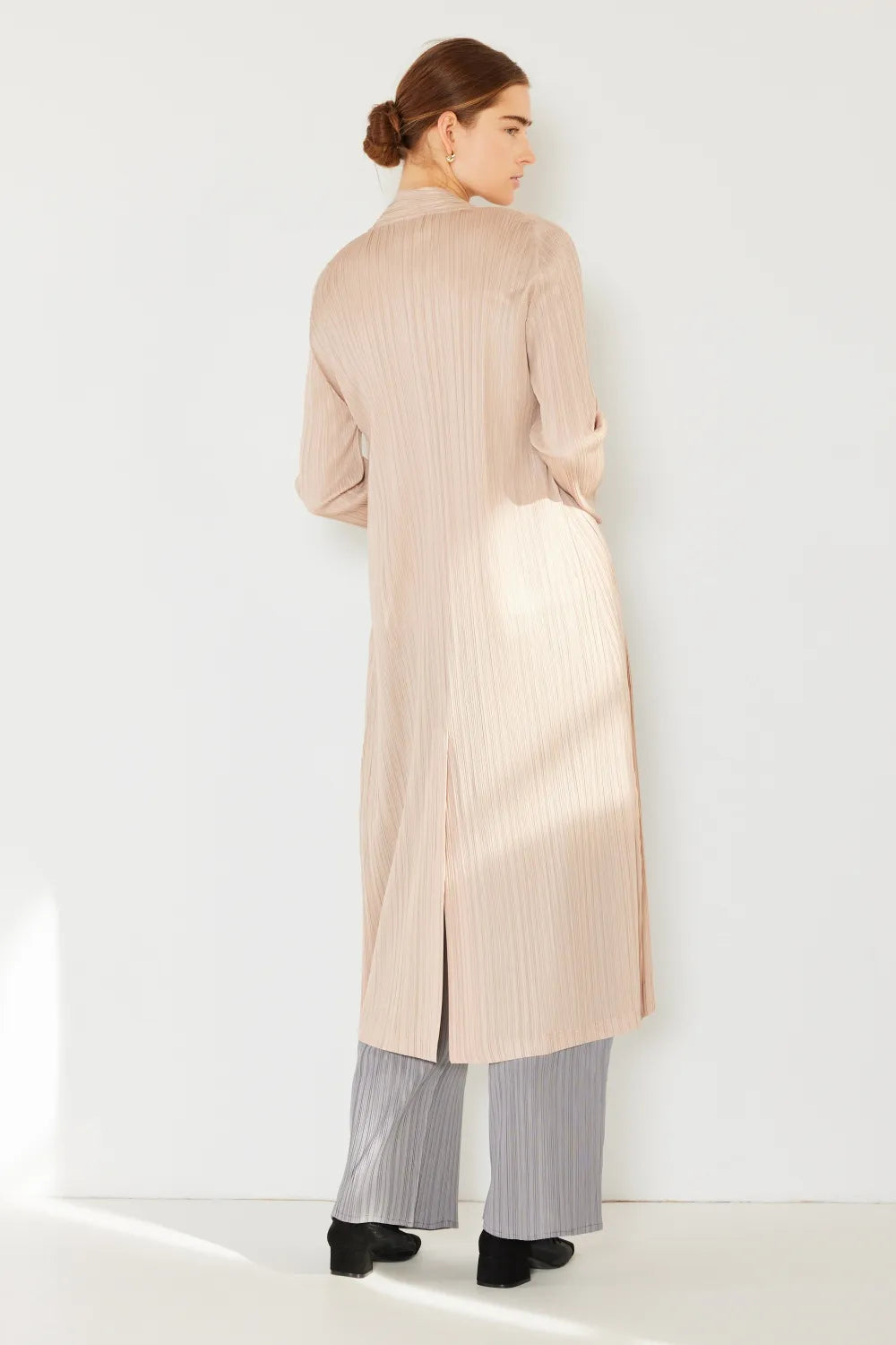Marina West Swim Pleated Long Sleeve Cardigan in - photo