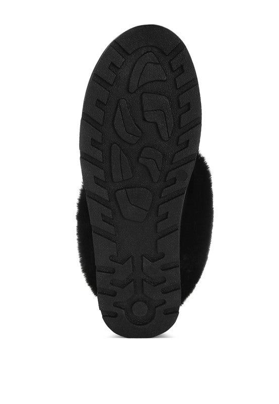 Aniso Faux Fur Slip On Snow Boots in - photo