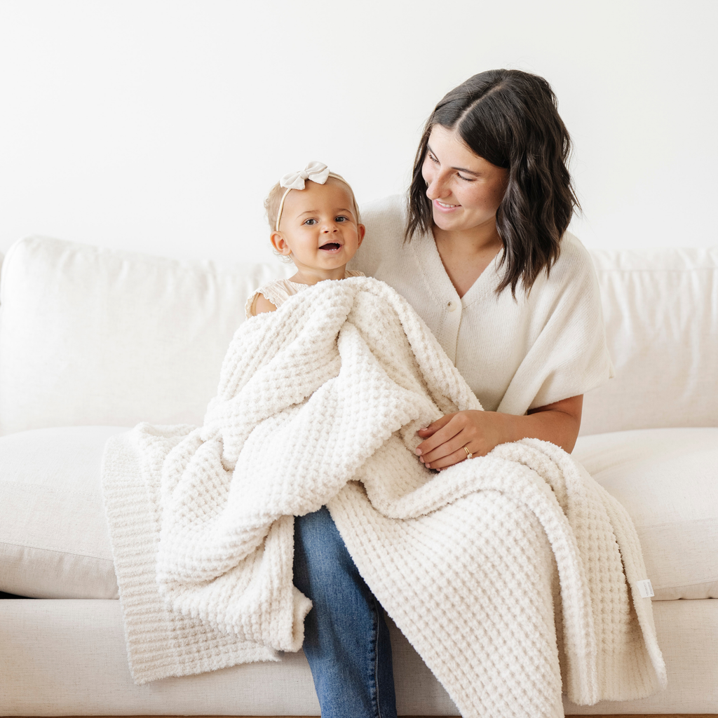 Saranoni Waffle Knit Receiving Blankets in - photo