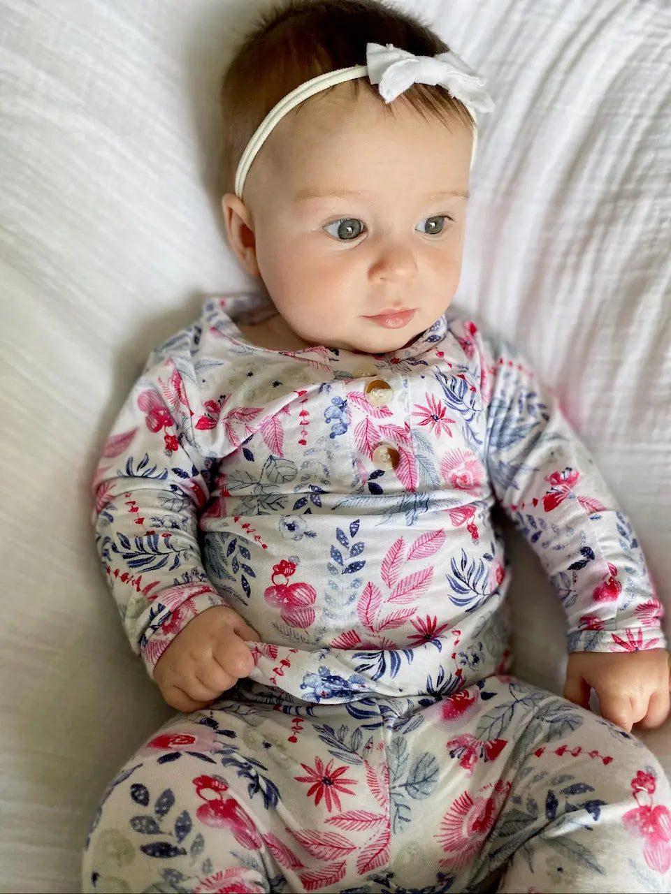 Newborn Outfit, Baby Outfit, Baby Girl Coming Home Outfit - Bloom in - Onesies photo