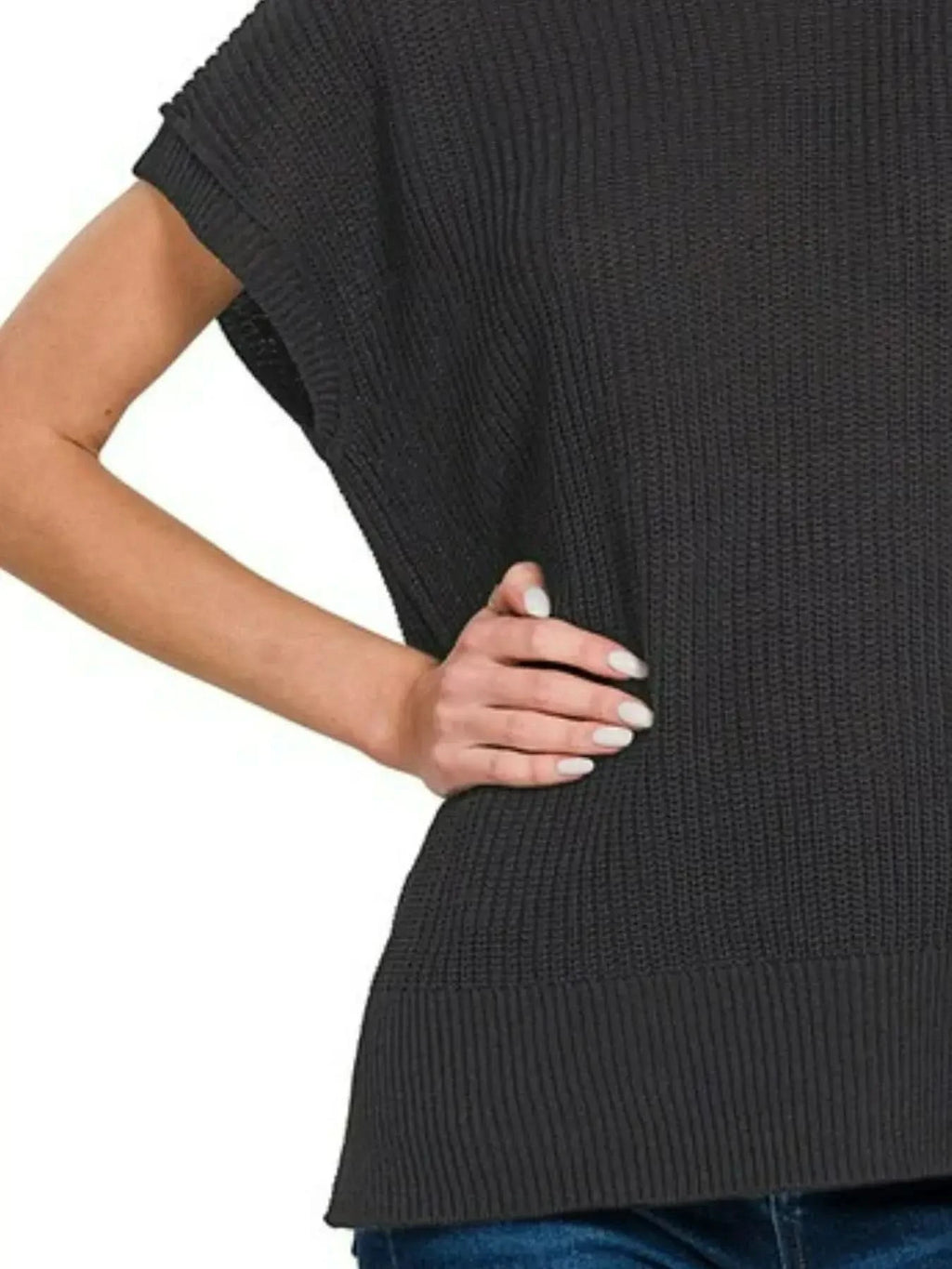 Zenana Oversized Crew Neck Sweater in - photo