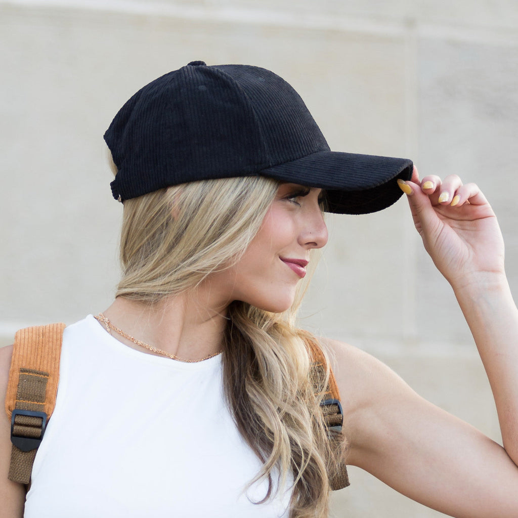 Corduroy Boyfriend Ball Cap in - Baseball Caps photo