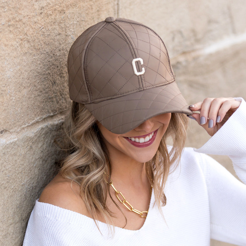 Quilted Puffer Ball Cap in - Baseball Caps photo