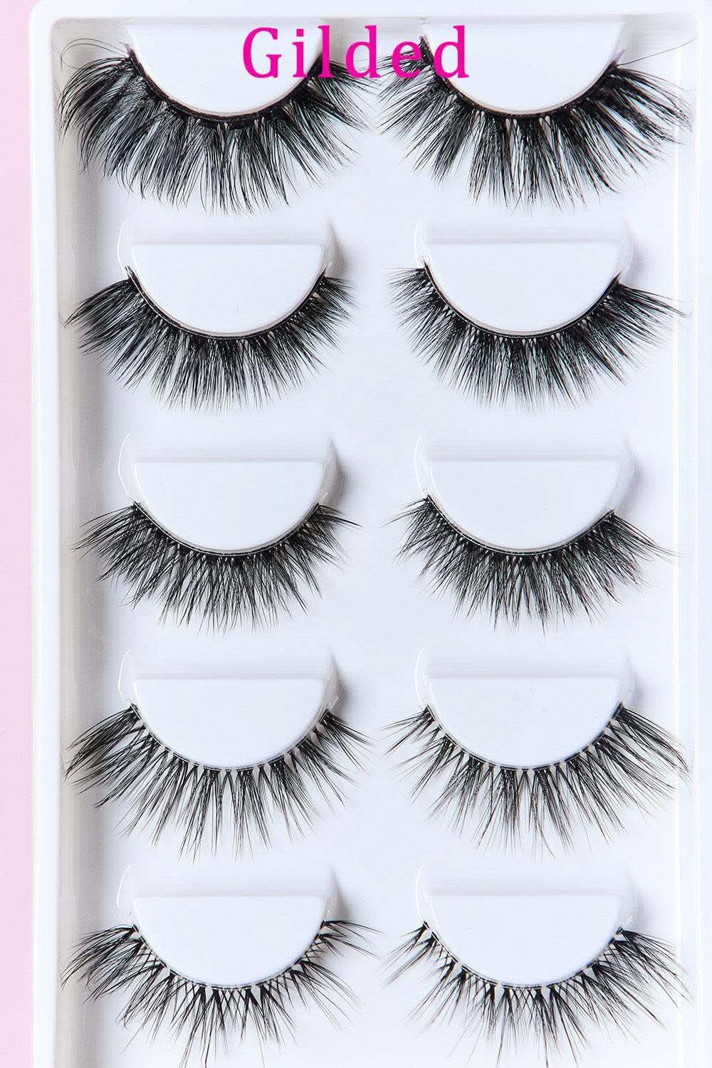 SO PINK BEAUTY Faux Mink Eyelashes Variety Pack 5 Pairs - SwagglyLife Home & Fashion