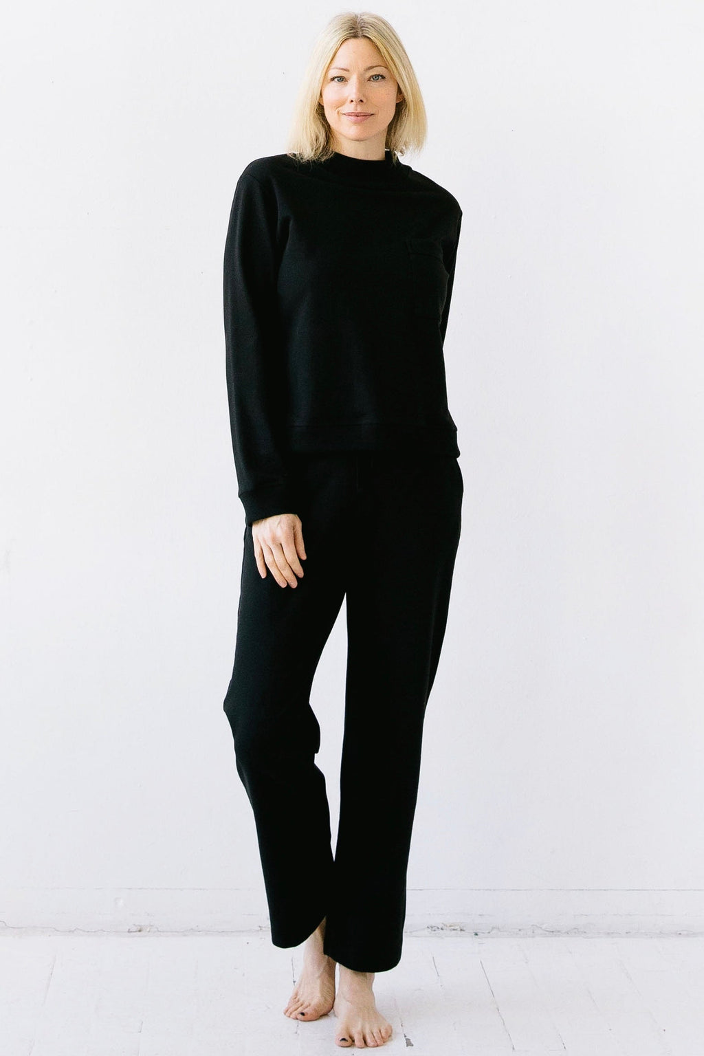 Straight Leg Sweatpants by SALUA in Black - PANTS photo