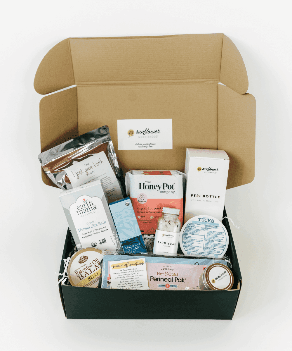 Sunflower Motherhood Deluxe Postpartum Recovery Box - SwagglyLife Home & Fashion