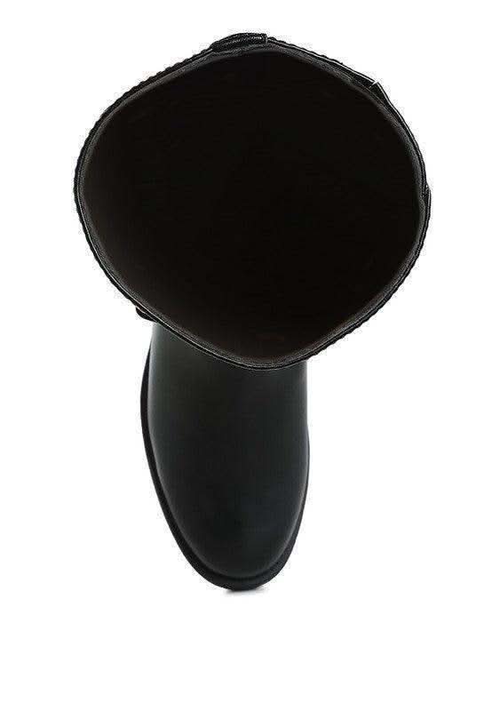 Rag Company Kiang Metal Chain Link Detail Calf Boots in - Boots photo