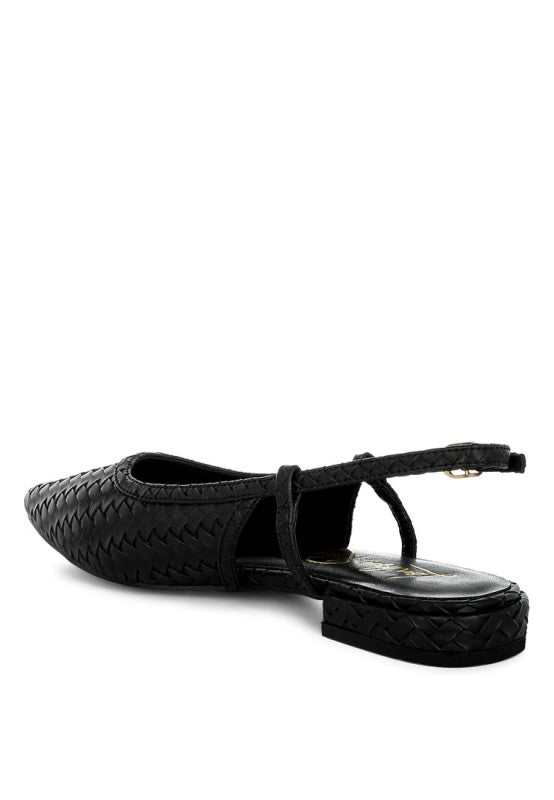 Kurina Woven Slingback Sandals in - photo