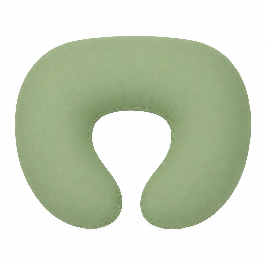 Little Mae & Co. Green Ruffle Nursing Pillow Cover - Original Cover No Ruffle